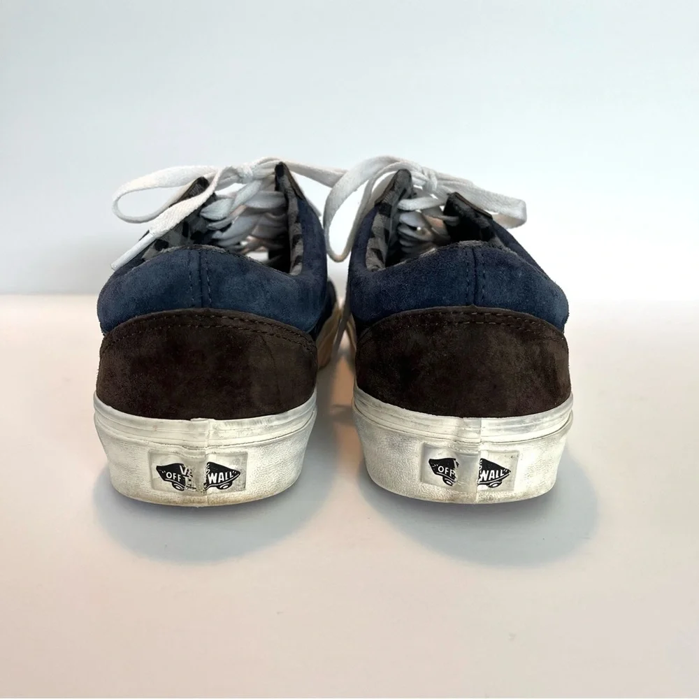 VANS Brown and Blue Suede Skate Shoes Size 8 Men’s 9.5 Women’s